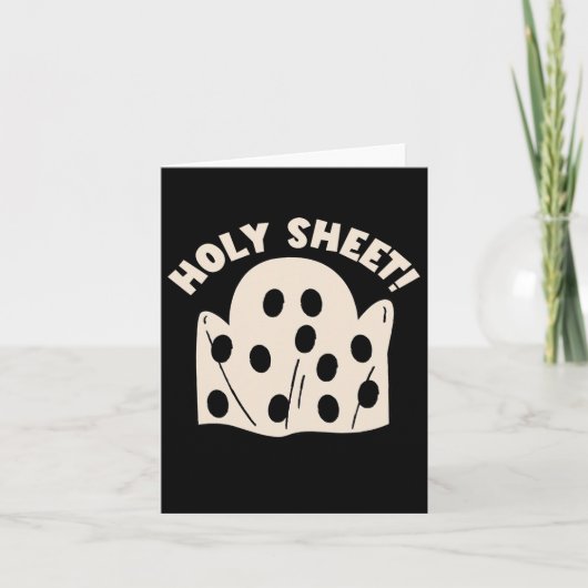 Holy Sheet Funny Halloween Ghost Holy Sheet Karte (Vorderseite)