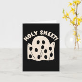 Holy Sheet Funny Halloween Ghost Holy Sheet Karte (Gelbe Blume)