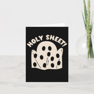 Holy Sheet Funny Halloween Ghost Holy Sheet Karte