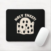 Holy Sheet Funny Halloween Ghost Holy Sheet Mousepad (Mit Mouse)