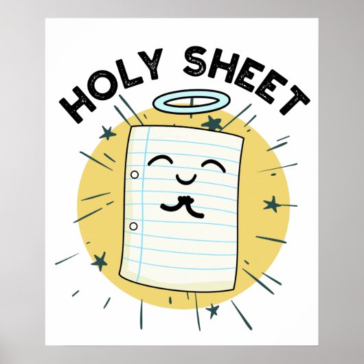 Holy Sheet Funny Halo Paper Puff Poster (Vorne)
