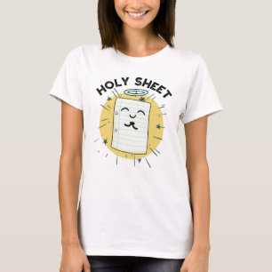 Holy Sheet Funny Halo Paper Puff T-Shirt