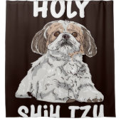 Holy Shih Tzu Cute Shih Tzu Duschvorhang (Vorderseite)