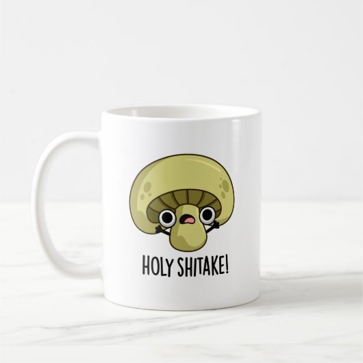 Holy Shitake Funny Mushroom Pub Kaffeetasse (Links)