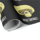 Holy Shitake Funny Mushroom Pun Dark BG Geschenkpapier (Rolleneckpunkt)