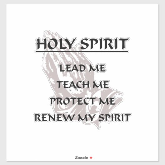 HOLY SPIRIT AUFKLEBER (Blatt)