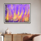Holy Spirit Fire Christian Prophetic Abstract Art Leinwanddruck