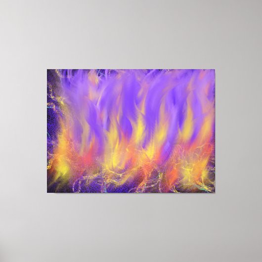 Holy Spirit Fire Christian Prophetic Abstract Art Leinwanddruck (Vorderseite)