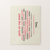 HOLY SPIRIT GIFTS | Monogramm | Christlich Puzzle (Vertikal)