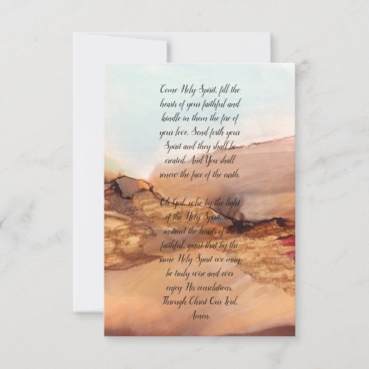 Holy Spirit Inspirational Note Card Dankeskarte (Vorderseite)