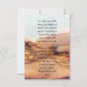 Holy Spirit Inspirational Note Card Dankeskarte