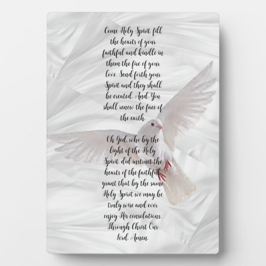 Holy Spirit Inspirational Plaque Fotoplatte (Vorderseite)