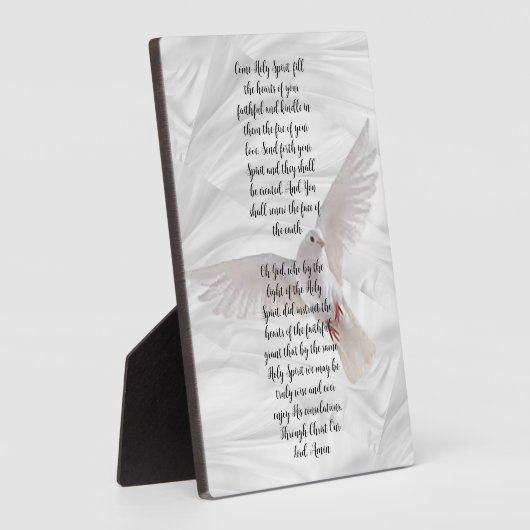 Holy Spirit Inspirational Plaque Fotoplatte (Seite)