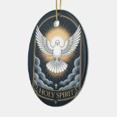 Holy Spirit Keramik Ornament (Links)