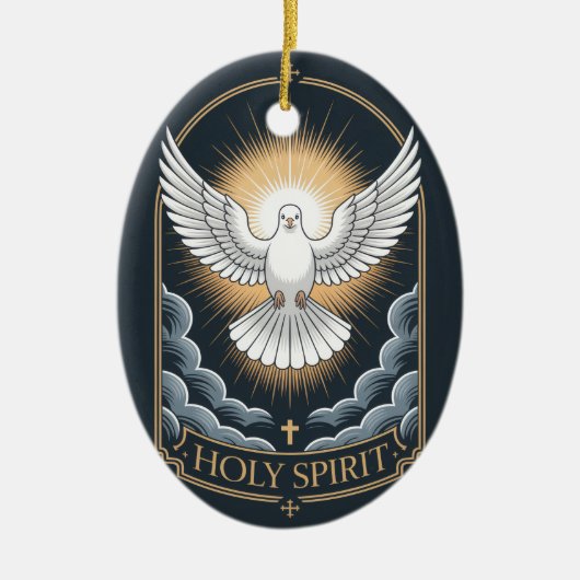 Holy Spirit Keramik Ornament (Vorne)