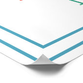 Holy Spirit Lead Me Modern Vibrant Prayer Art Poster (Ecke)