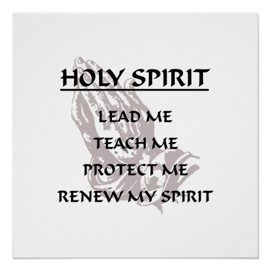 HOLY SPIRIT POSTER (Vorderseite)
