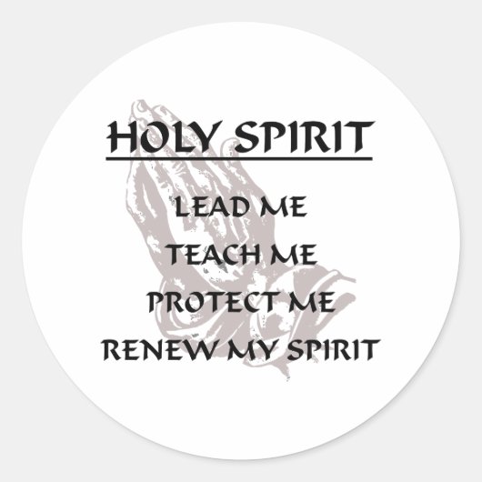 HOLY SPIRIT RUNDER AUFKLEBER (Vorderseite)