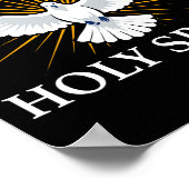 Holy Srit Dove Sritual Symbol Christian Bible Fait Poster (Ecke)
