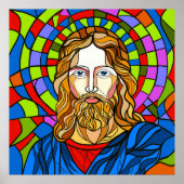 holy stained glass design procreate hand drawing  poster (Vorne)