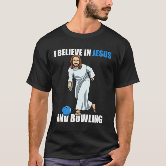 Holy Strike Bowling Jesus 1 T-Shirt (Vorderseite)