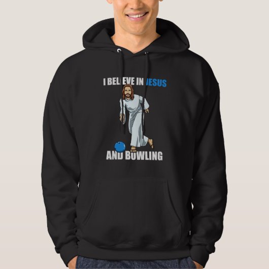Holy Strike  Bowling Jesus  2 Hoodie (Vorderseite)