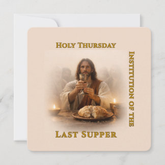 Holy Thursday Eucharist Karte