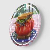 Holy Tomato! Große Wanduhr (Winkel)