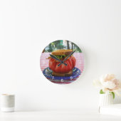 Holy Tomato! Runde Wanduhr (Zuhause)