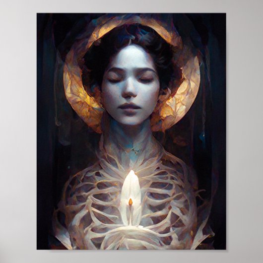 Holy Vessel Dark Fantasy Sci-Fi Gothic Art Poster (Vorne)