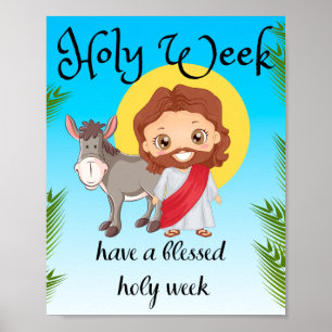 Holy Week haben eine gesegnete Print, Value Poster