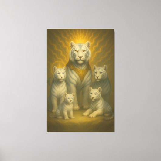 Holy White Tiger Emperor – Ascended Royal Family Leinwanddruck (Vorderseite)