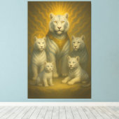 Holy White Tiger Emperor – Ascended Royal Family Leinwanddruck (Insitu (Holzboden))