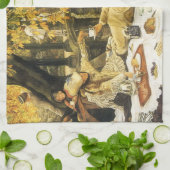 Holyday, the Picnic by James Tissot, Viktorianisch Geschirrtuch (Gefaltet)