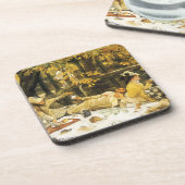 Holyday, the Picnic by James Tissot, Viktorianisch Getränkeuntersetzer (Linke Seite)