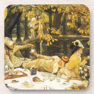 Holyday, the Picnic by James Tissot, Viktorianisch Getränkeuntersetzer