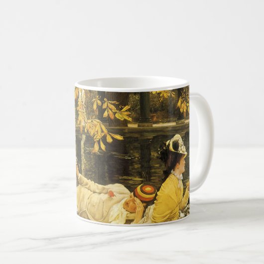 Holyday, the Picnic by James Tissot, Viktorianisch Kaffeetasse (VorderseiteRechts)