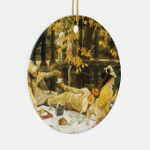 Holyday, the Picnic by James Tissot, Viktorianisch Keramikornament (Rechts)