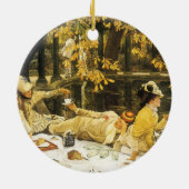 Holyday, the Picnic by James Tissot, Viktorianisch Keramikornament (Hinten)