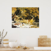 Holyday, the Picnic by James Tissot, Viktorianisch Poster (Küche)