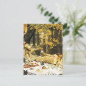 Holyday, the Picnic by James Tissot, Viktorianisch Postkarte (Stehend Vorderseite)