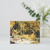 Holyday, the Picnic by James Tissot, Viktorianisch Postkarte (Stehend Vorderseite)