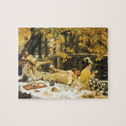 Holyday, the Picnic by James Tissot, Viktorianisch Puzzle (Horizontal)