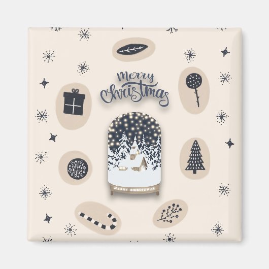 holydays_2_a helle Weihnachten_2 Magnet (Vorne)