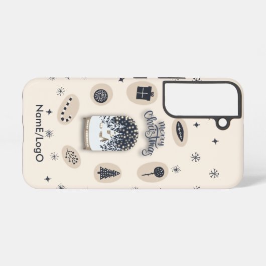 holydays_2_a helle Weihnachten_2 Samsung Galaxy Hülle (Rückseite (Horizontal))