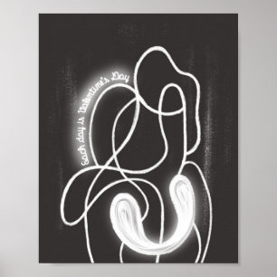 holydays_4_süßer Valentinstag Mattposter Poster