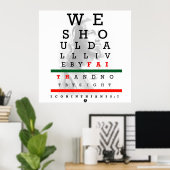 Holyghost Eye Chart Poster (Heimbüro)