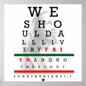 Holyghost Eye Chart Poster (Vorne)