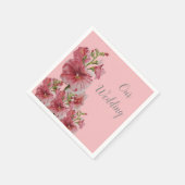 Holyhock-Blütenhochzeit Serviette (Ecke)