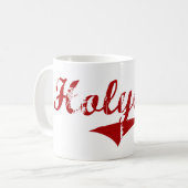 Holyoke Massachusetts klassischer Entwurf Kaffeetasse (Vorderseite Links)